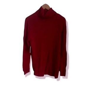 Cozy Red turtle neck Large